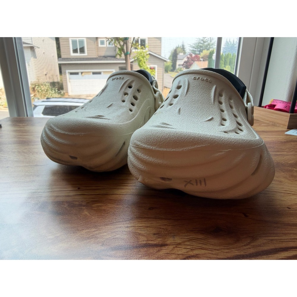 Crocs Echo Clog Tumbleweed Beige Sporty Streetwear Shoes Mens 6 Womens 8 - Picture 8 of 9
